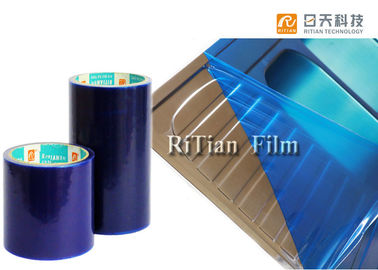 Μπλε ακρυλικός συγκολλητικός χαμηλός ταινιών ανοξείδωτου προστατευτικός υψηλό σε κολλώδη