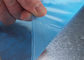 Προστατευτική ταινία PE προστασίας εργοστασίων άμεση μπλε ηλεκτροστατική για την πλαστική προστασία επιφάνειας γυαλιού μετάλλων