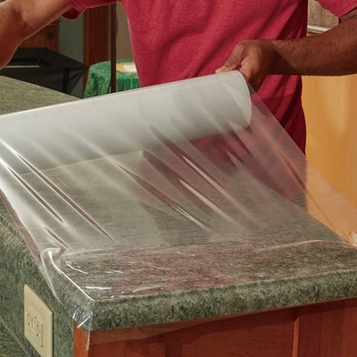 Καλή τιμή. Το διαφανές Countertop γρανίτη PE πατωμάτων προστάτη μαρμάρινο προστατεύει την πλαστική σαφή ταινία προστασίας σκληρού ξύλου ταινιών σε απευθείας σύνδεση